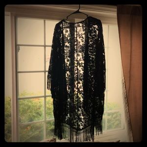 Torrid size 2-3 Kimono Fringe Coverup